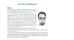 Desktop Screenshot of carlmjohnson.net